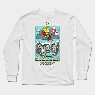 Judgement - Mystical Medleys - Vintage Rubber Hose  Cartoon Tarot (white) Long Sleeve T-Shirt